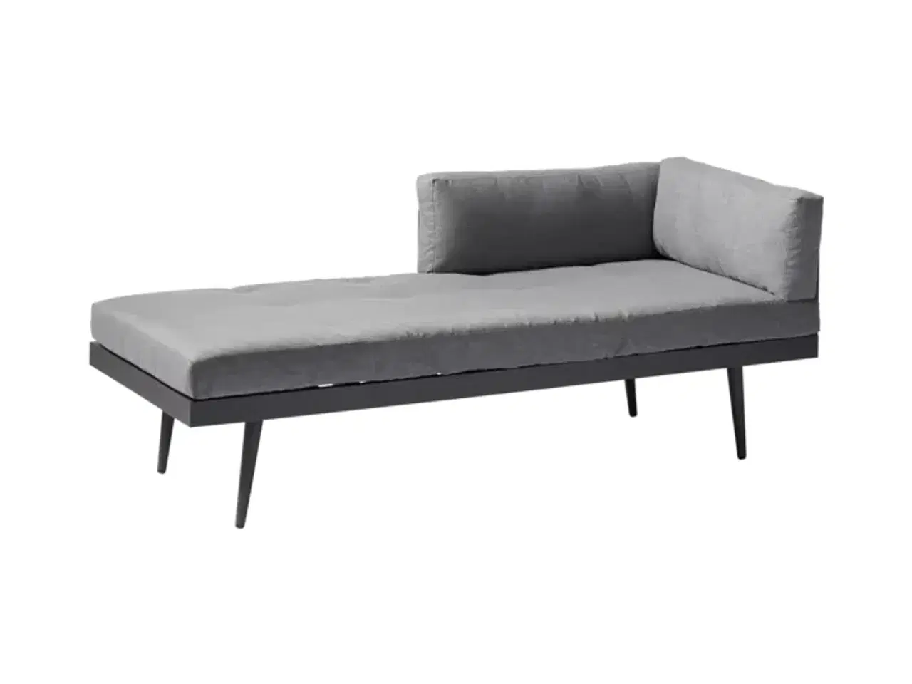 Billede 2 - Loungesofa med hynde og puder i farven grå