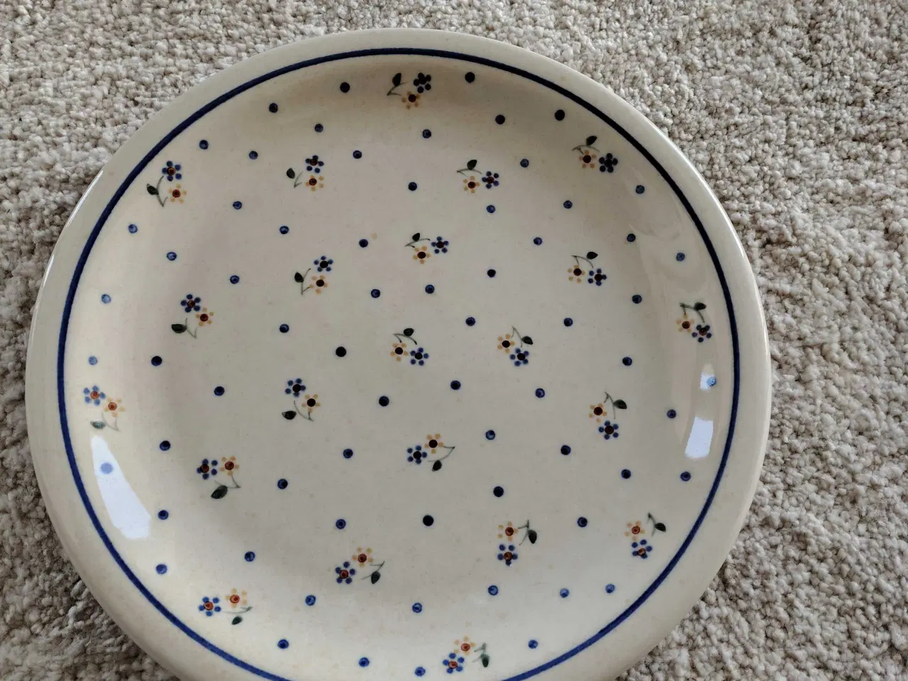 Billede 2 - Spisetallerkener, testel, håndlavet keramik 