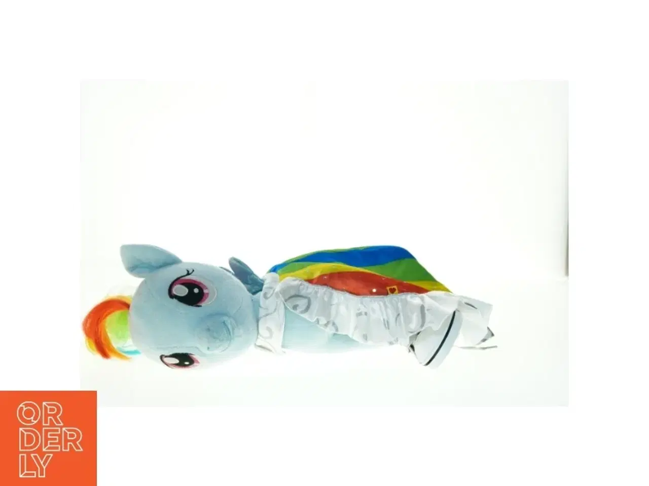 Billede 5 - Build Bear Regnbuefarvet My Little Pony med kjole og sko (str. 40 x 20 cm)