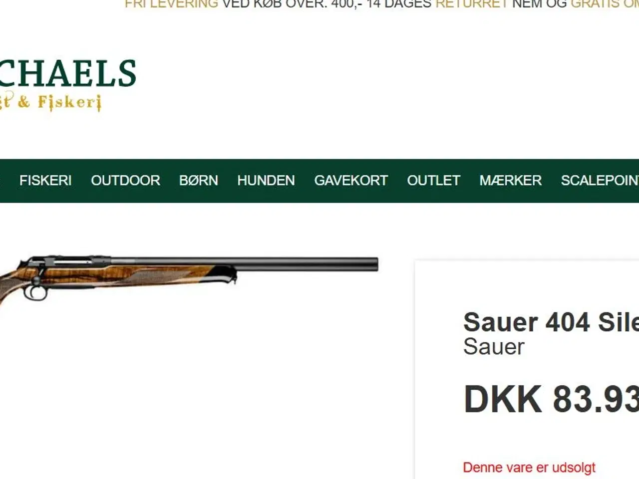 Billede 9 - NY Sauer 404 Silence med grad 8 skæfte.