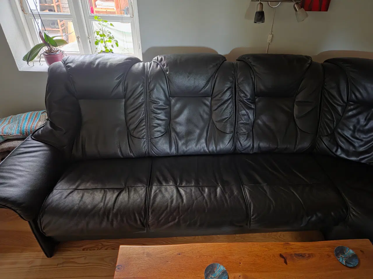 Billede 1 - Hjørnesofa i læder