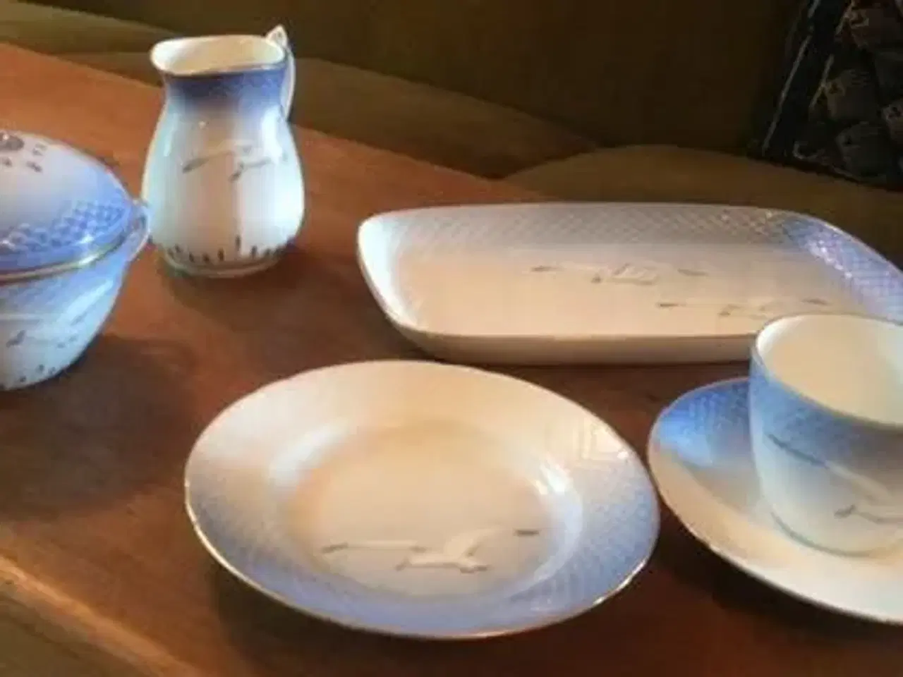 Billede 1 - Porcelæn, Kaffestel, Mågestellet