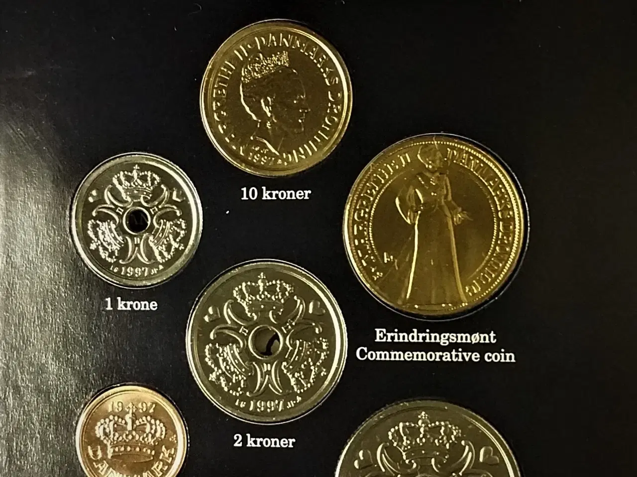 Billede 1 - DET KGL MØNTSÆT 1997 m. 20 kr 1997 Margrethe 25 År
