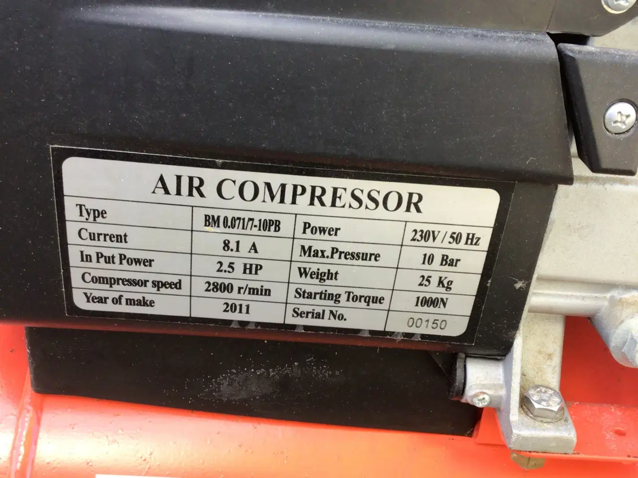 Billede 2 - Kompressor AIR-BOSS 2,5 hk