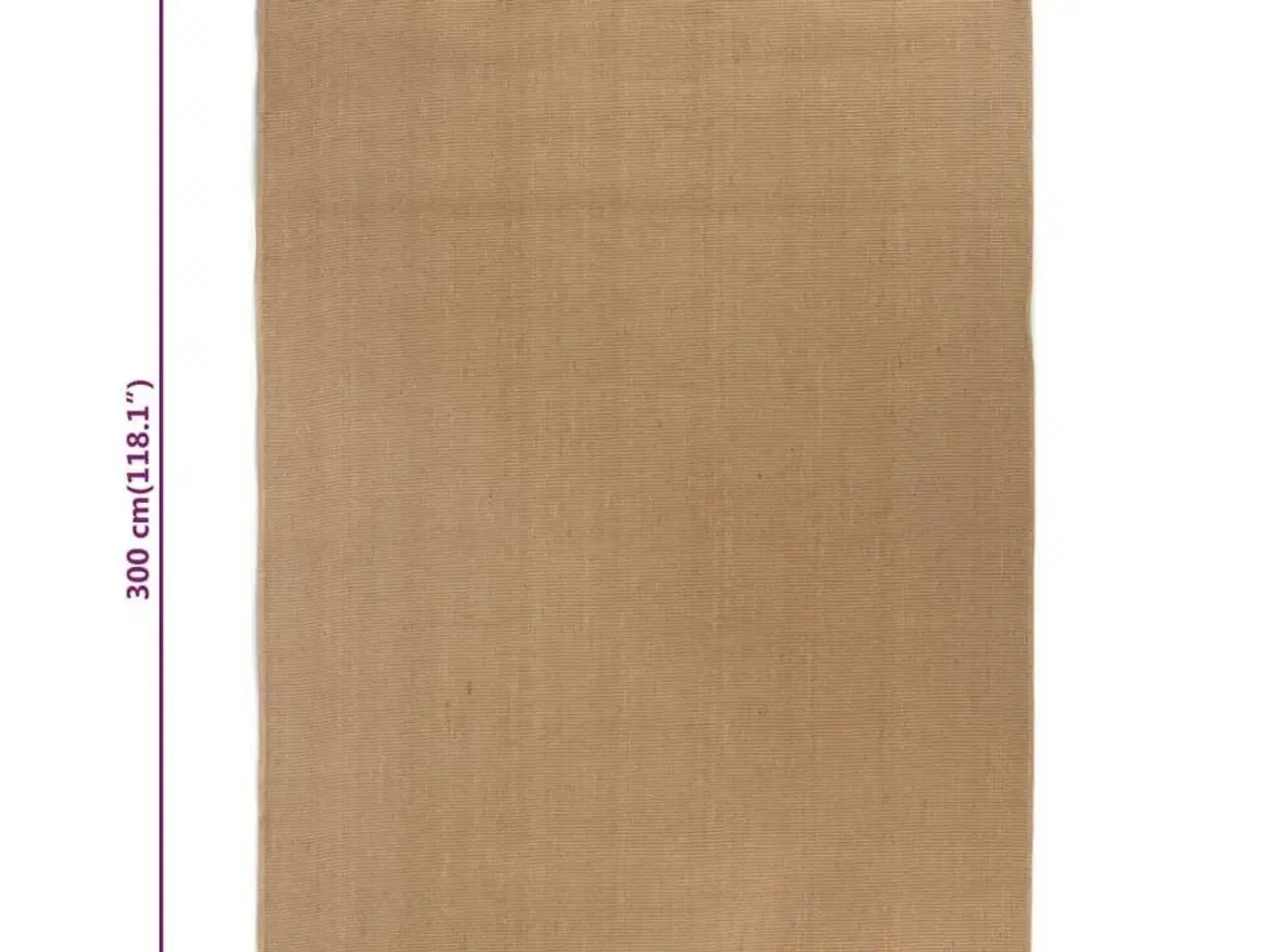 Billede 5 - Gulvtæppe med latexbagside 200x300 cm jute