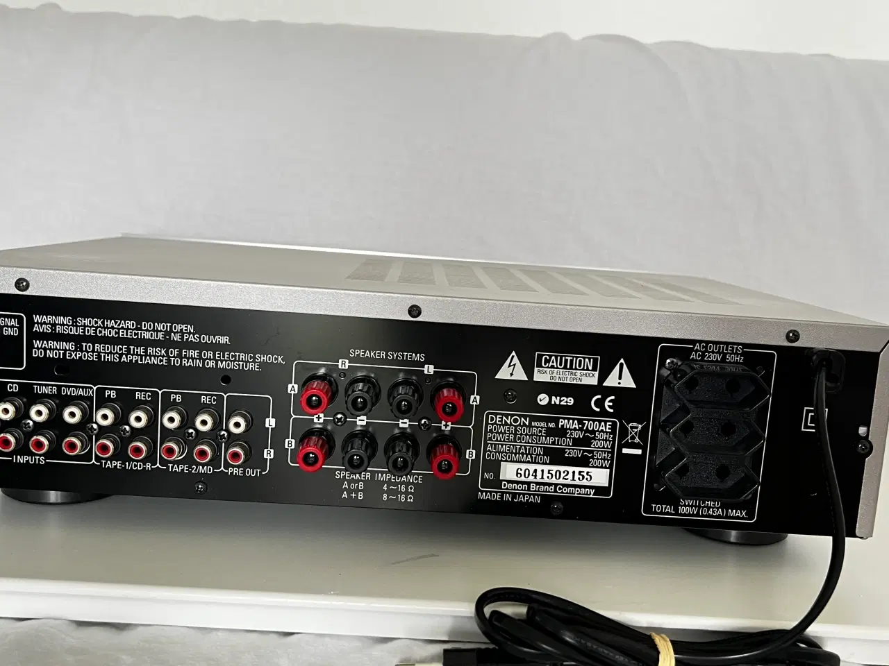 Billede 2 - Denon forstærker pga 700 ae