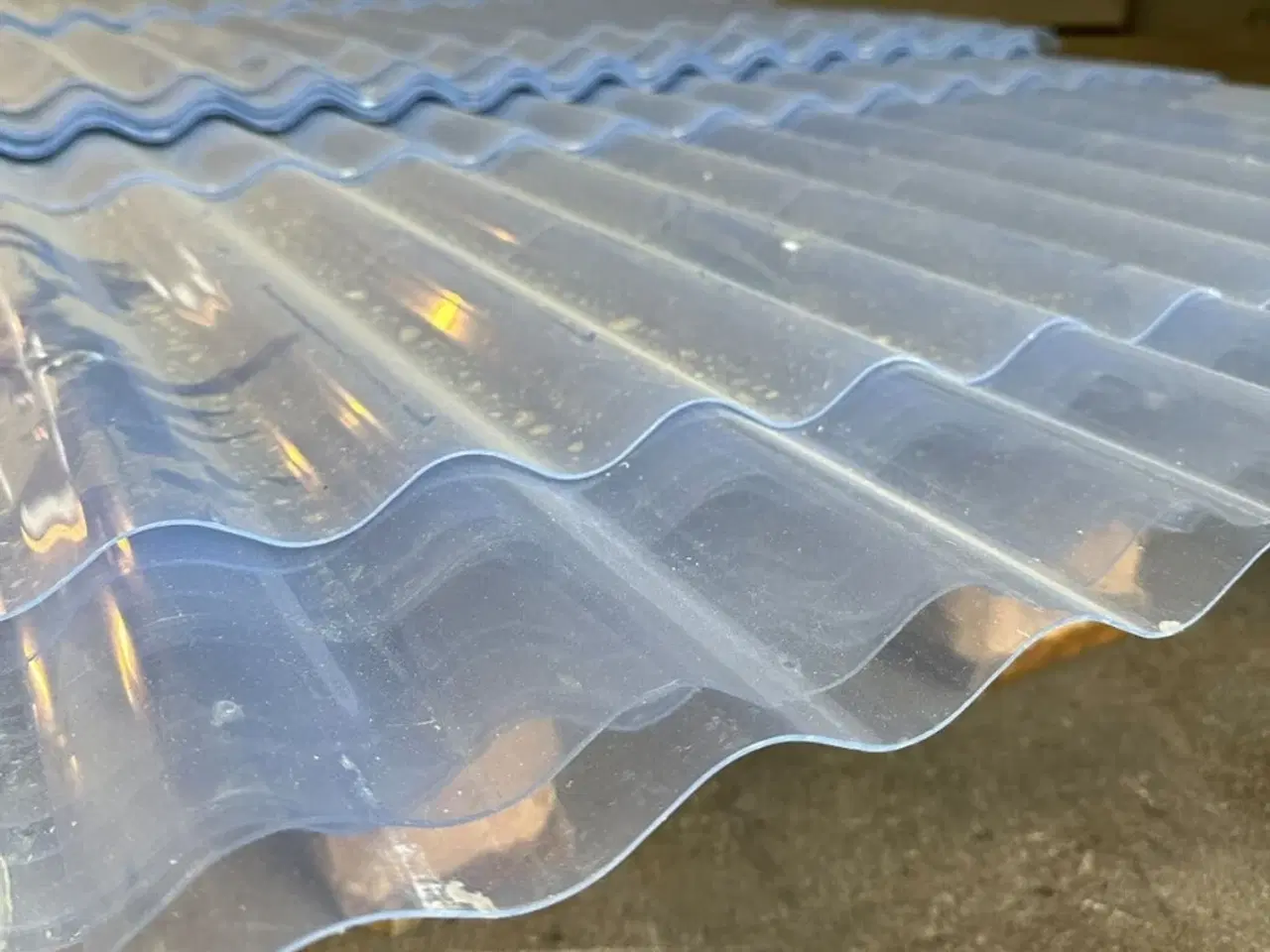 Billede 2 - PVC bølgeplader, samlet parti - 100 m2