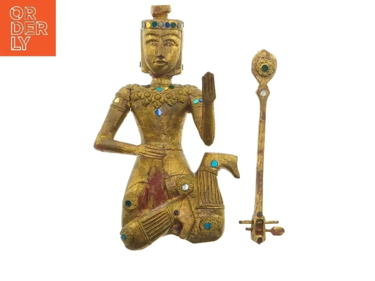 Billede 1 - Håndmalet træfigur