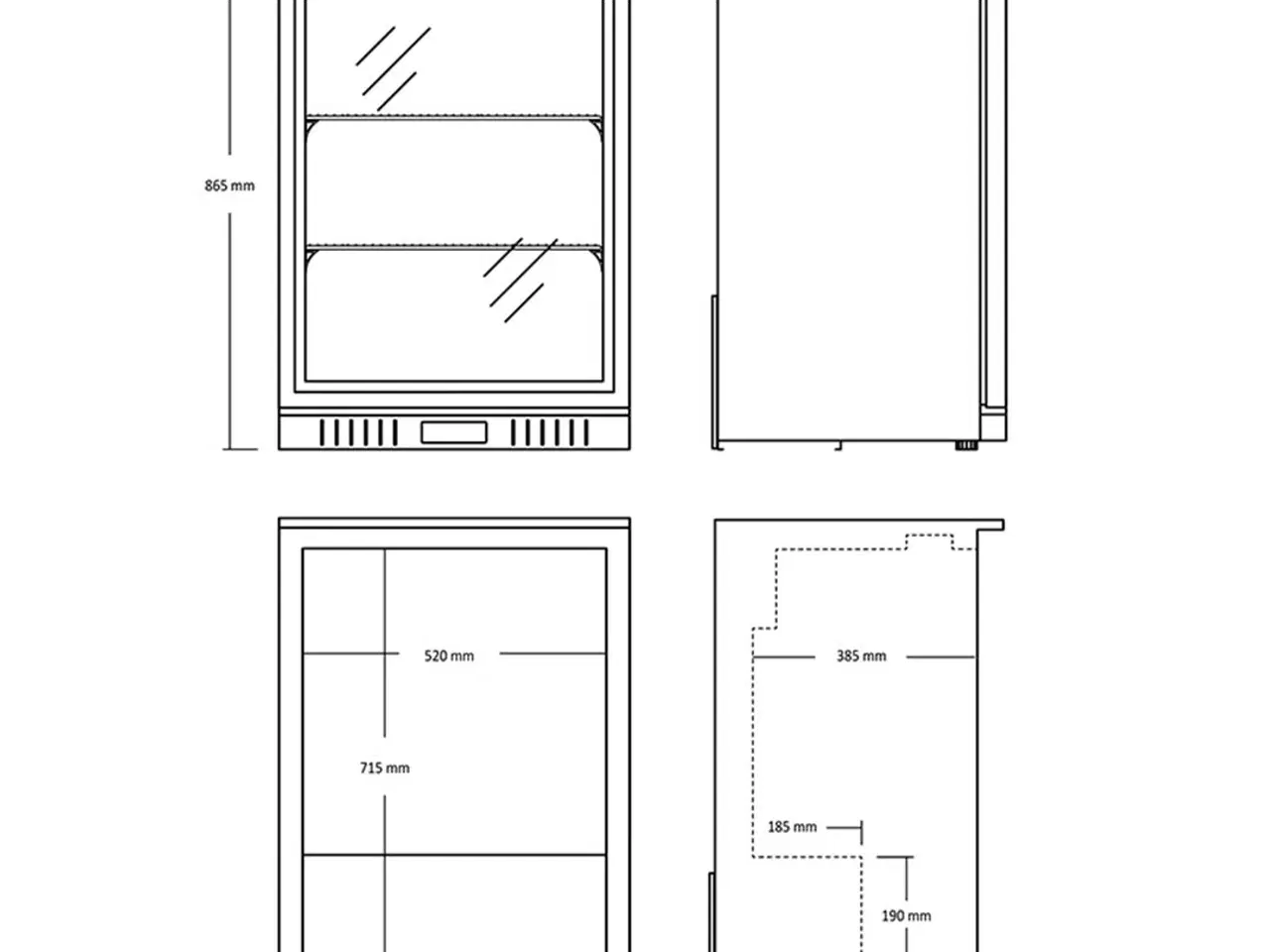 Billede 2 - Scandomestic Backbar 105 Liter Ventileret – SCSC14