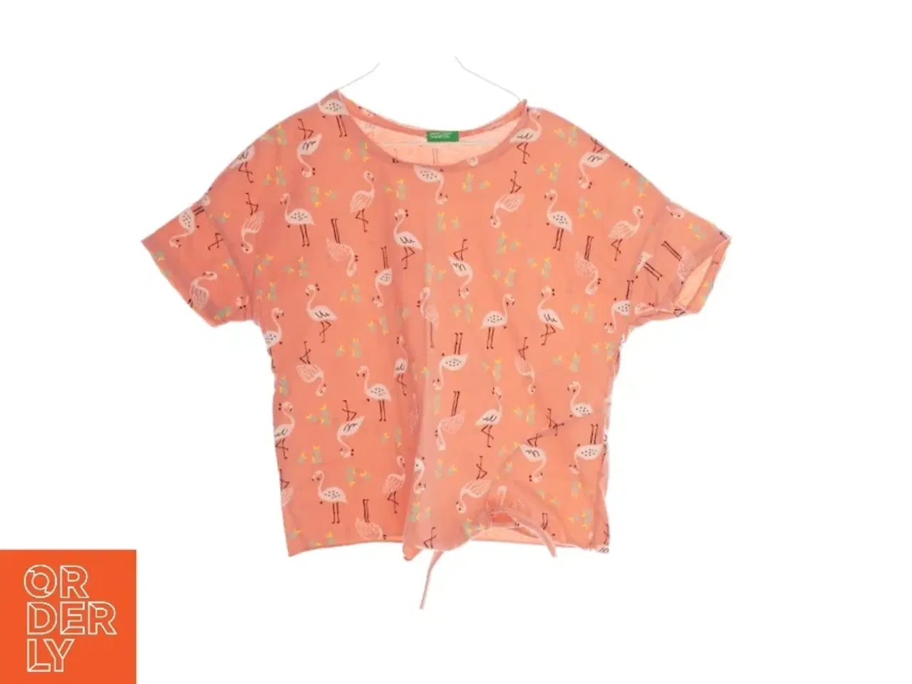 Billede 1 - T-Shirt med flamingo-print fra United Colors Of Benetton (str. ca. 110)