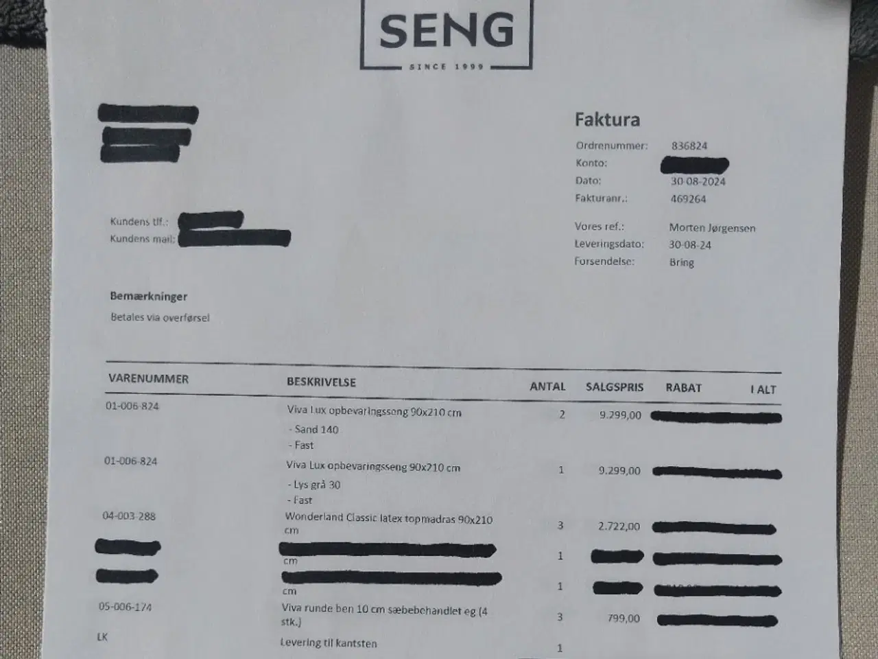 Billede 18 - 3 stk. Viva Lux SENGE m/magasin 90x210 - som nye!