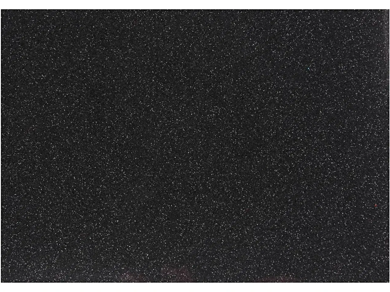 Billede 1 - Strygestof, A5, ark 148x210 mm, glitter, sort, 1 ark