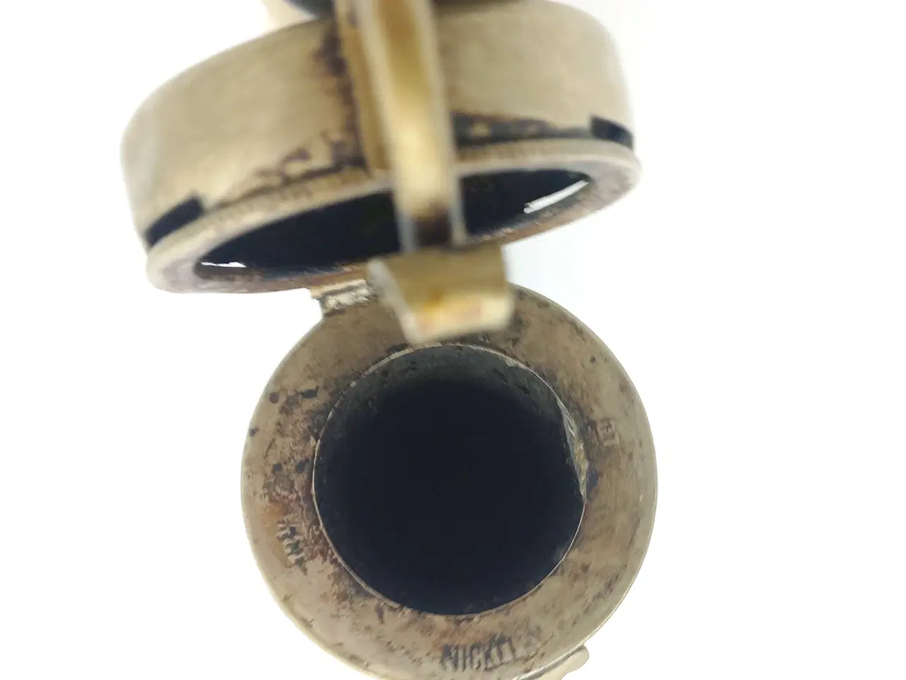 Billede 10 - Antik Alpepibe med mærskumshoved, horn og ben