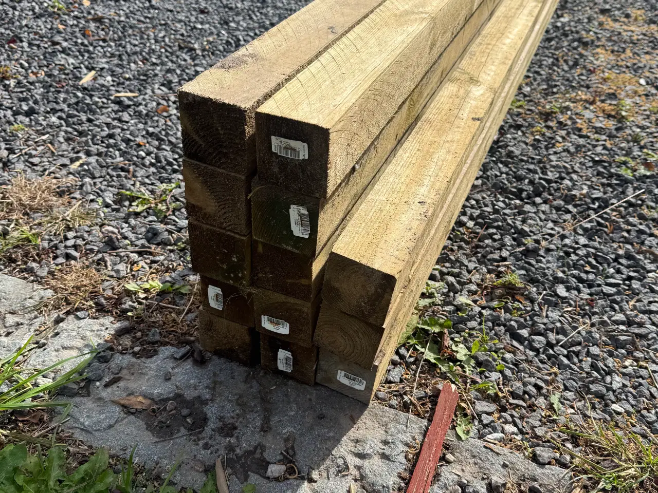 Billede 2 - Trykimprægneret stolper 75x75