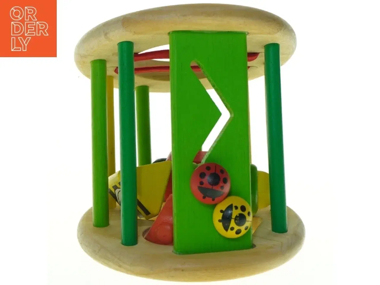 Billede 4 - Træ rullebassin med figurer fra Kids-Wood (str. 15 x 16 cm)