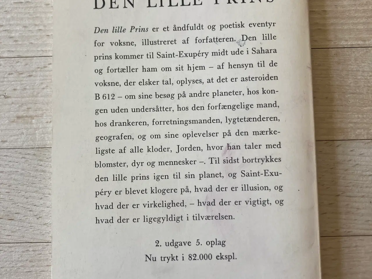 Billede 2 - Den lille prins, A de Saint-Exupéry