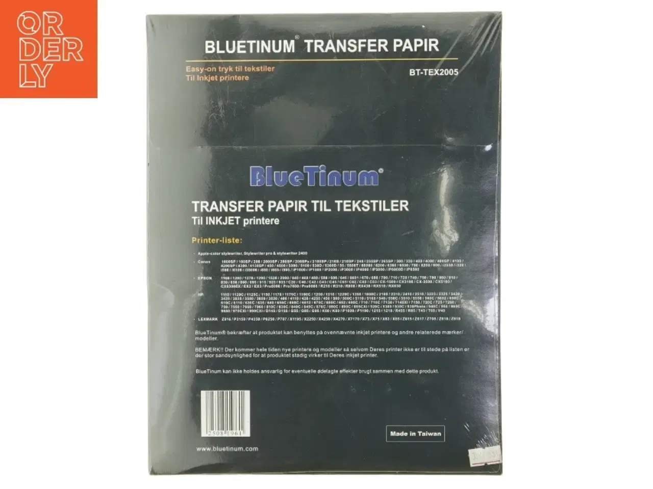Billede 2 - Transferpapir til tekstiler fra BlueTinum