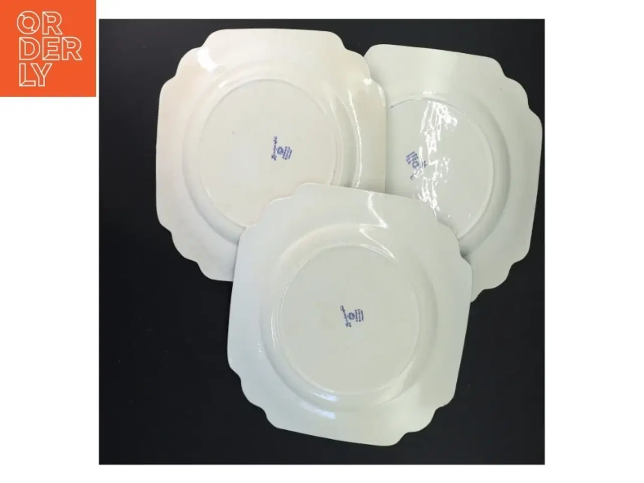 Billede 3 - Antikke porcelæn tallerkener (str. 22,5x2,5&24x1 cm)