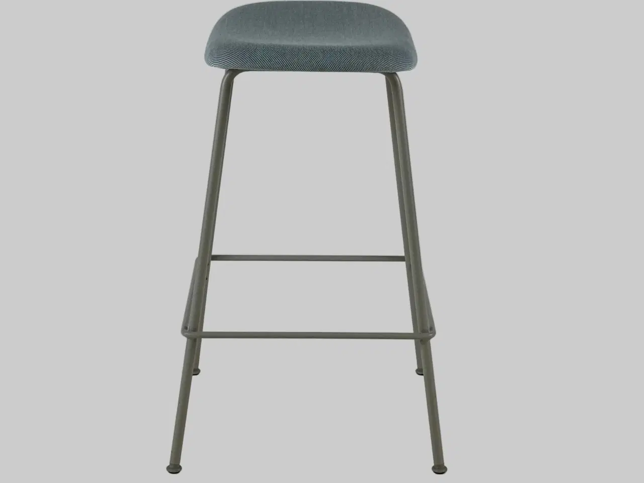 Billede 4 - Muuto Fiber Barstol – Blå/Gråt Stel SH 67cm