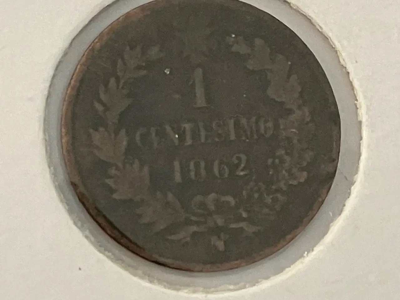 Billede 1 - 1 Centesimo 1862 Italy