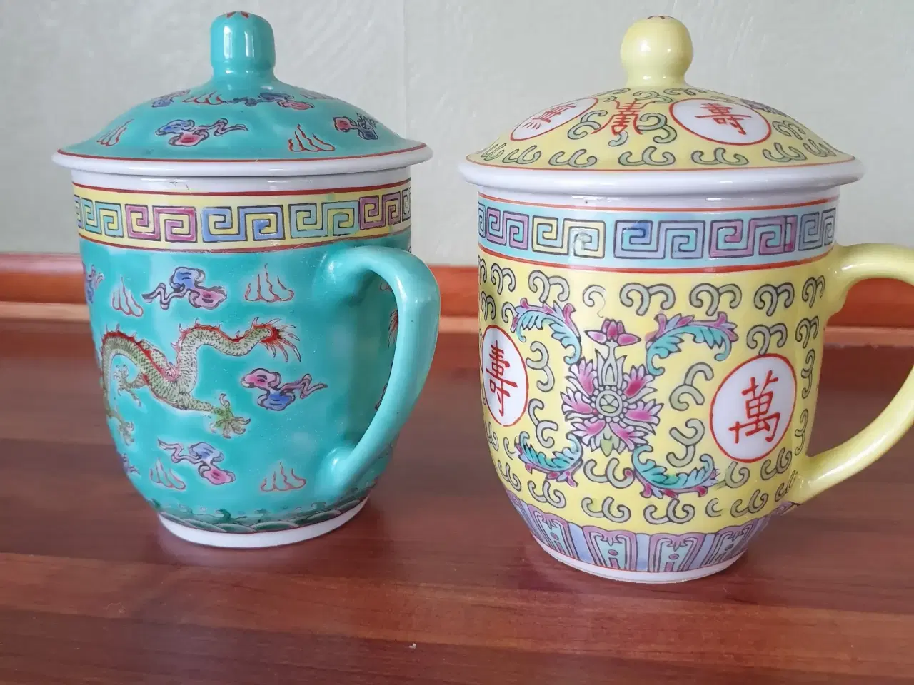 Billede 1 - Kinesiske krus m låg. Solgt