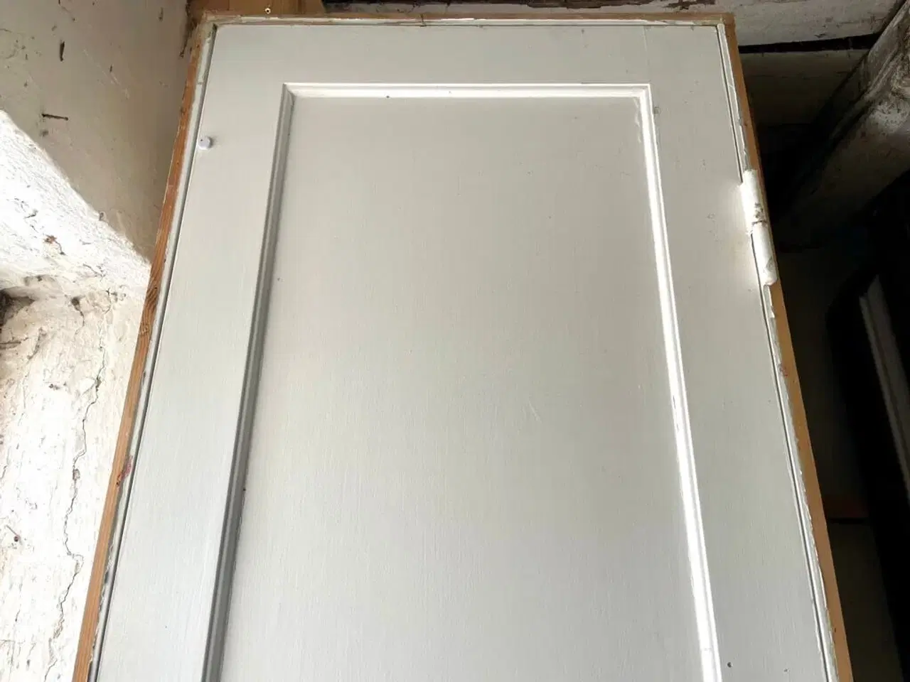 Billede 4 - Smal, højrehængt fyldningsdør m. karm