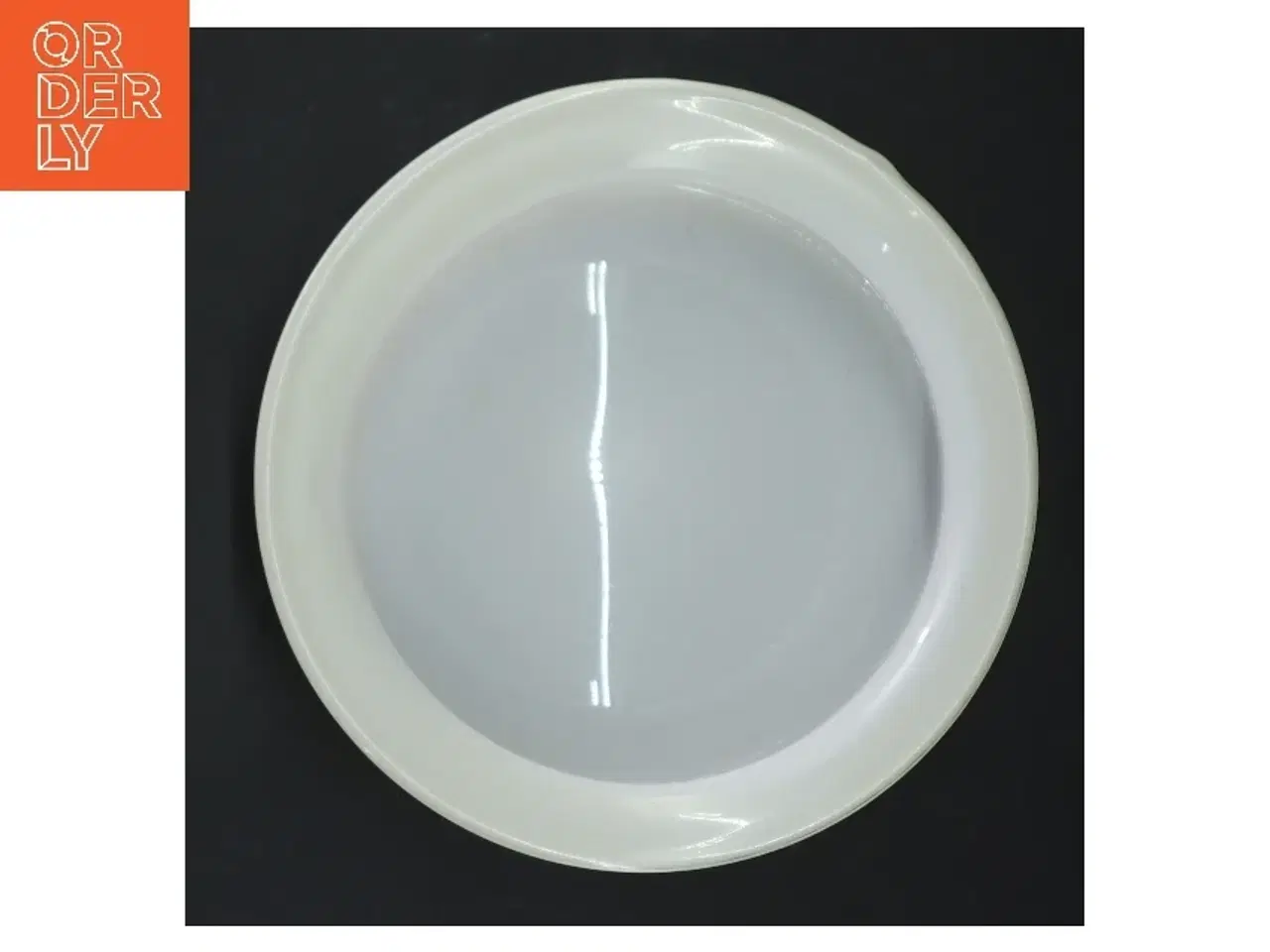 Billede 2 - Hvid skål i glas holmegaard (str. Ø 17 cm)