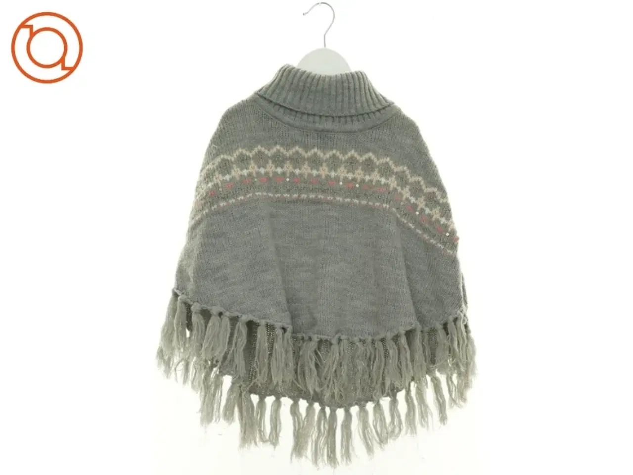 Billede 2 - Strikket Poncho med Guld Glimmer fra H&M (str. 110 cm)