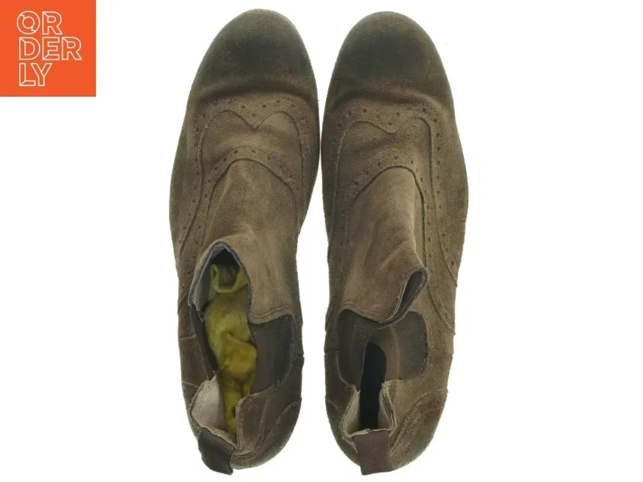 Billede 5 - Buffalo brune ruskinds Chelsea-støvler str. 39