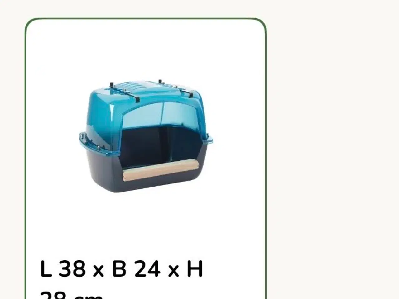 Billede 7 - Ekstra stort badehus til papegøjer og parakitter