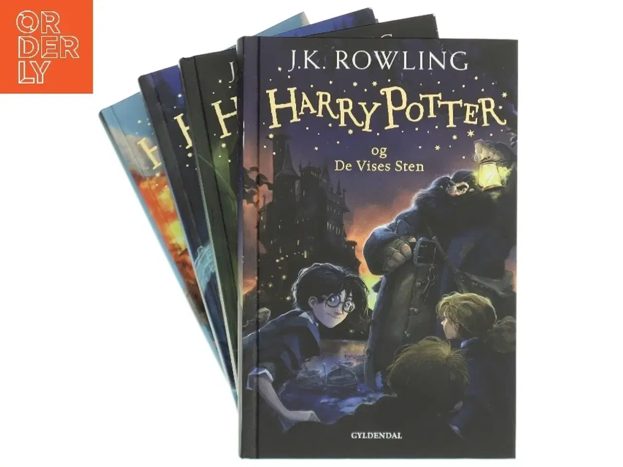 Billede 1 - Harry Potter 4 første bøger i serie af JK Rowling (Bog)