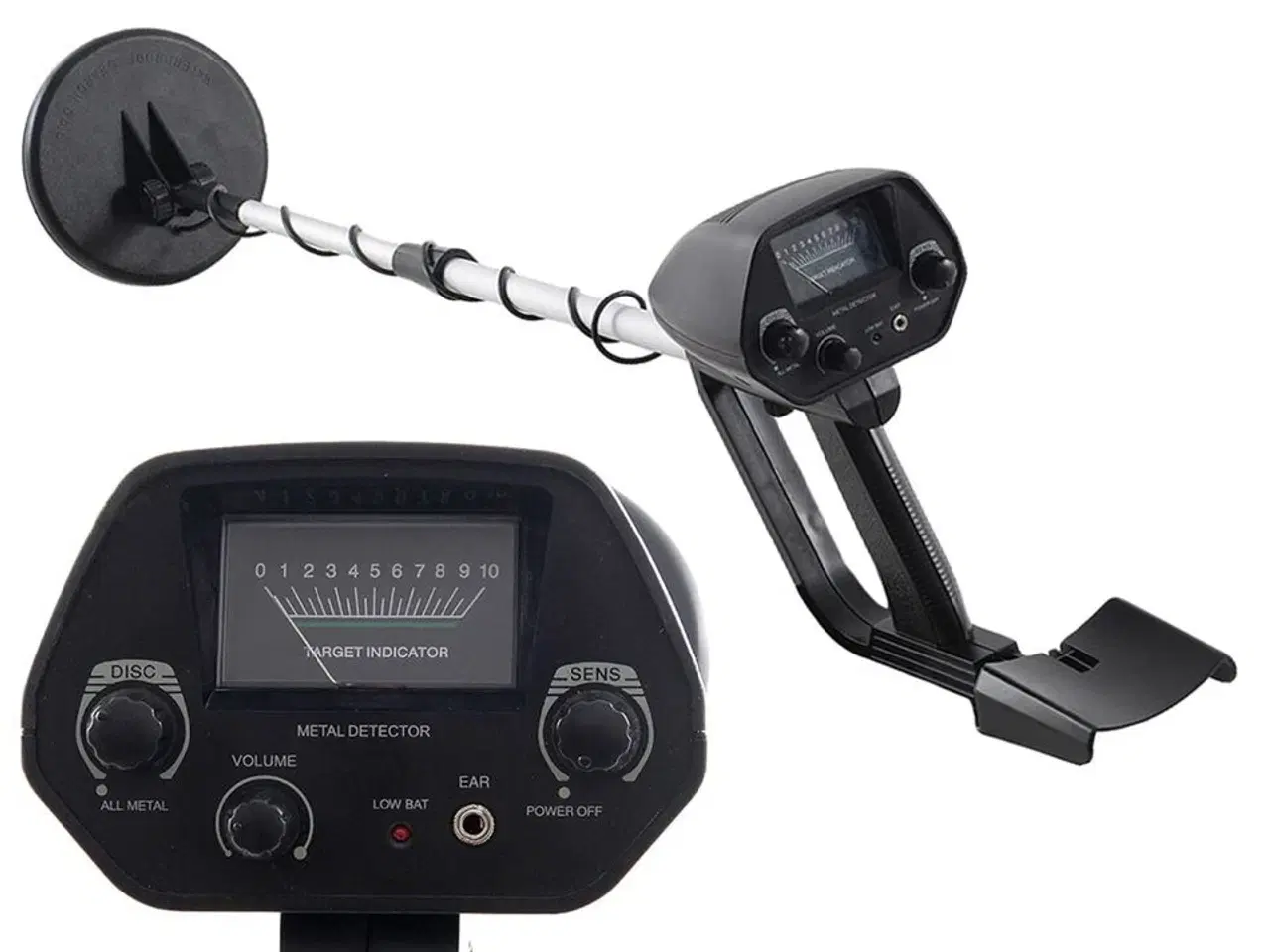 Billede 1 - Metaldetektor. Med vandtæt søgehoved og teleskopskaft.