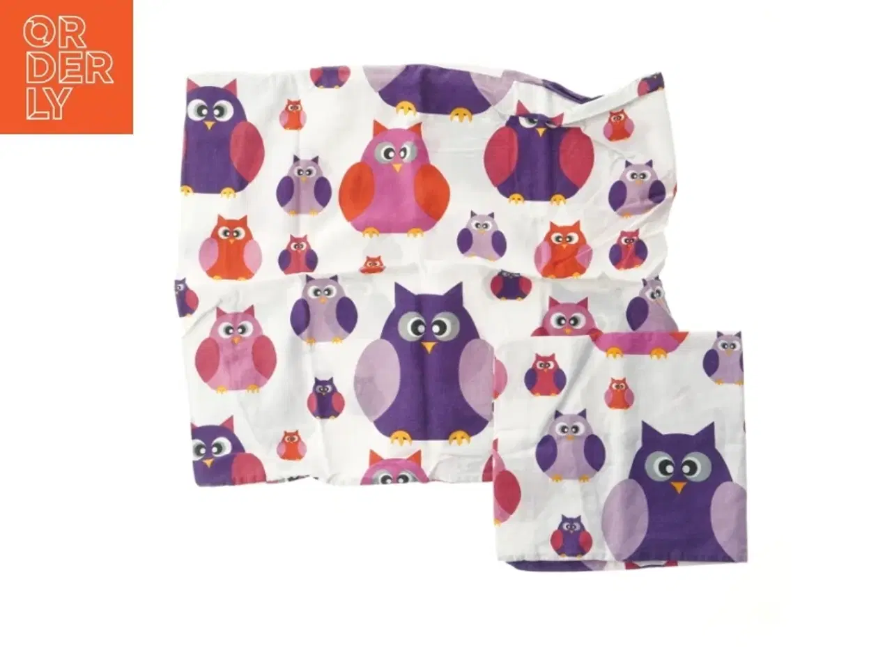 Billede 2 - Baby ugle sengetøj - pudebetræk og dynebetræk  ( 43x37 cm)