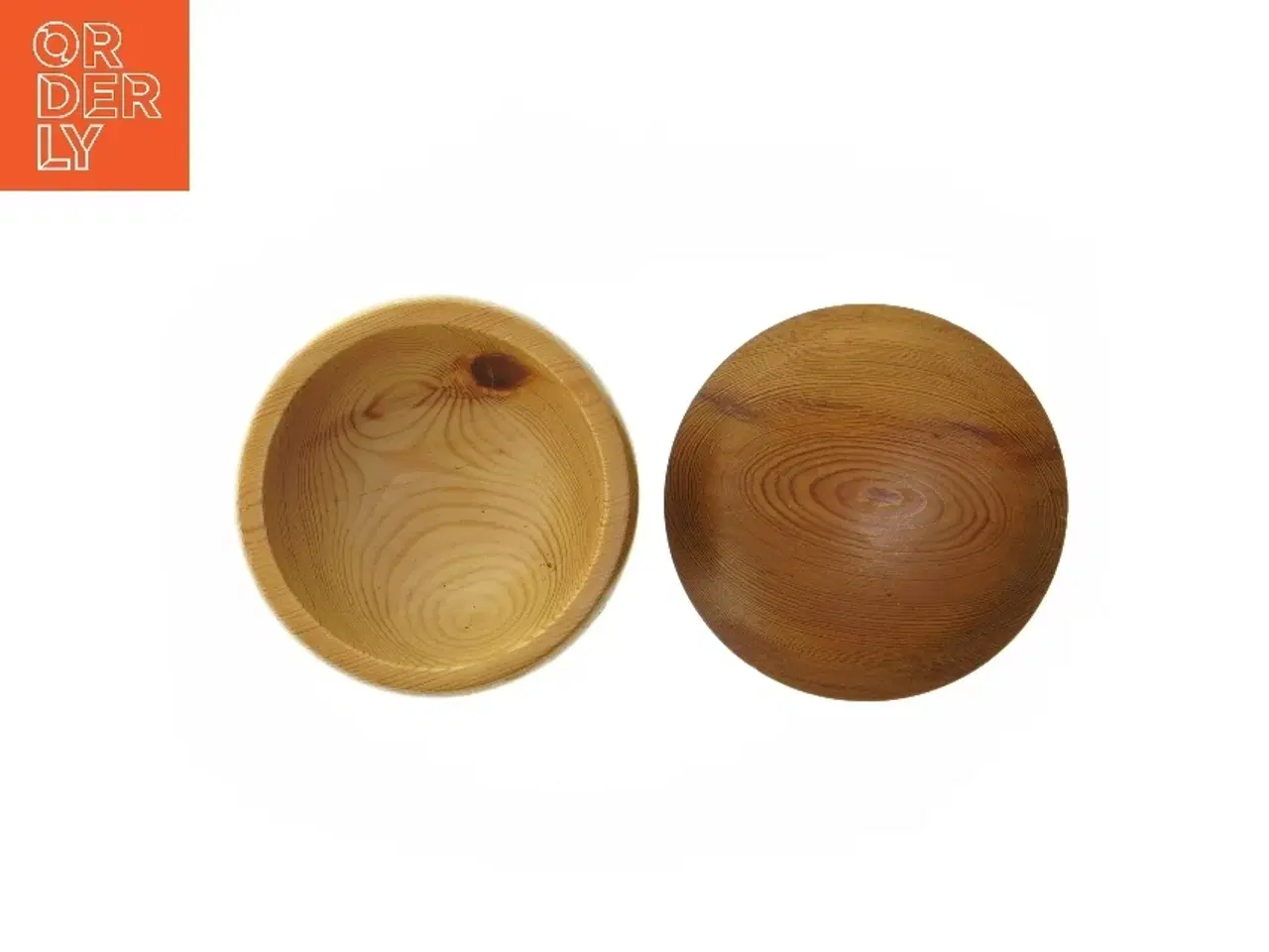 Billede 3 - Træboks med låg (str. Ø 11 cm højde 8 cm)