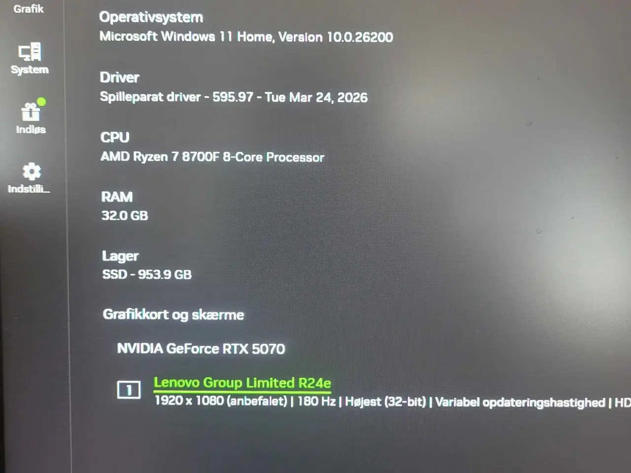 Billede 14 - RTX 5070 gamer setup