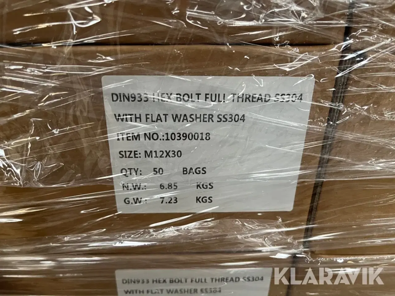 Billede 6 - Sætskruer med løs skive A2 M12x30 mm 7500 styk