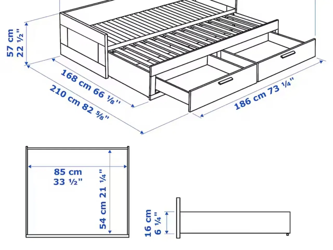 Billede 4 - IKEA seng foldudseng