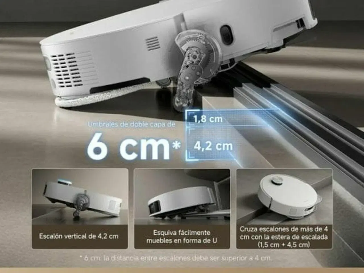 Billede 7 - Dreame X50 Ultra Complete robotstøvsuger - 700 W, 6.400 mAh, 20.000 Pa, Wi‑Fi/app