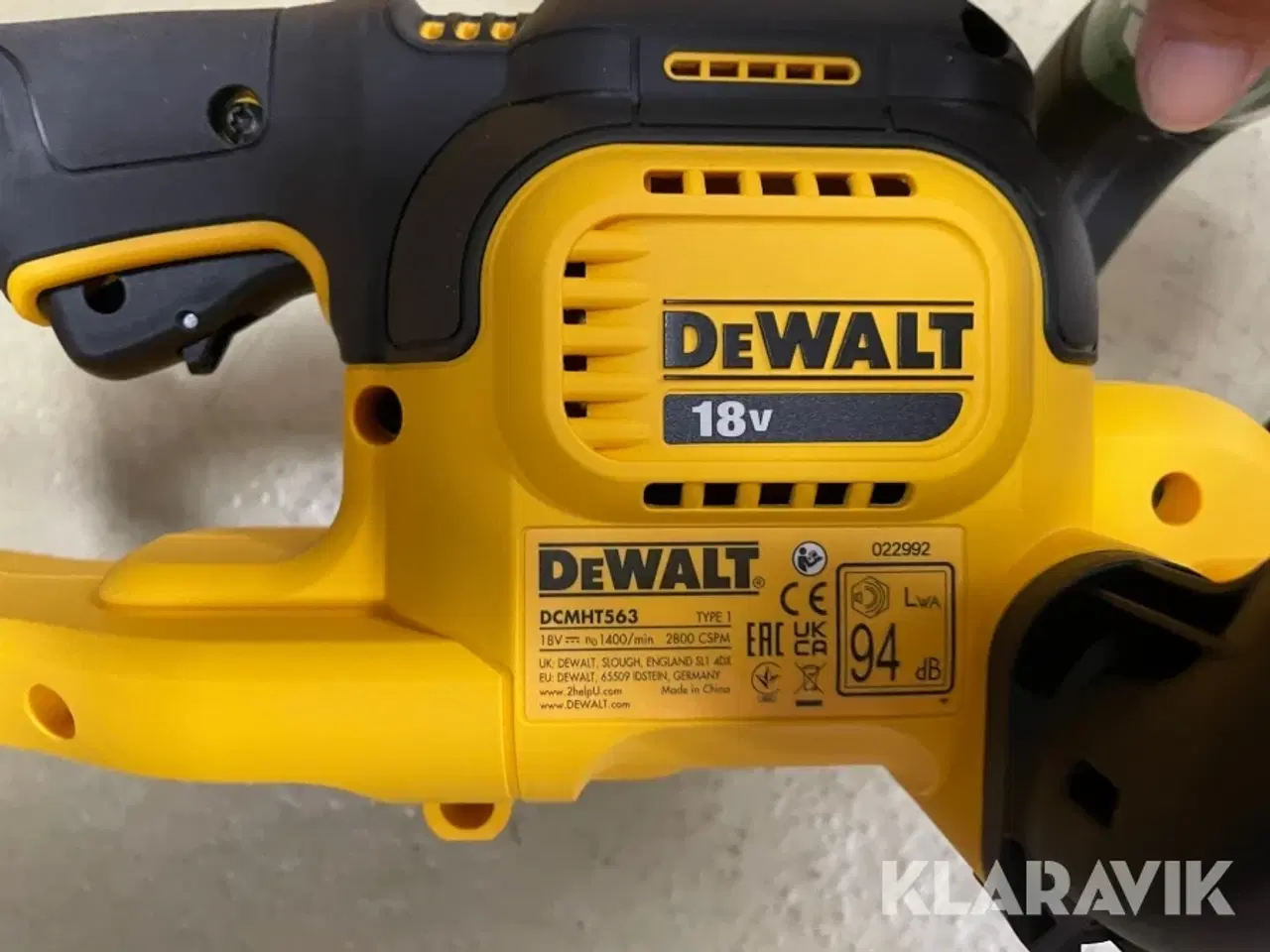 Billede 4 - Hækkeklipper DEWALT DCMHT563N-XJ