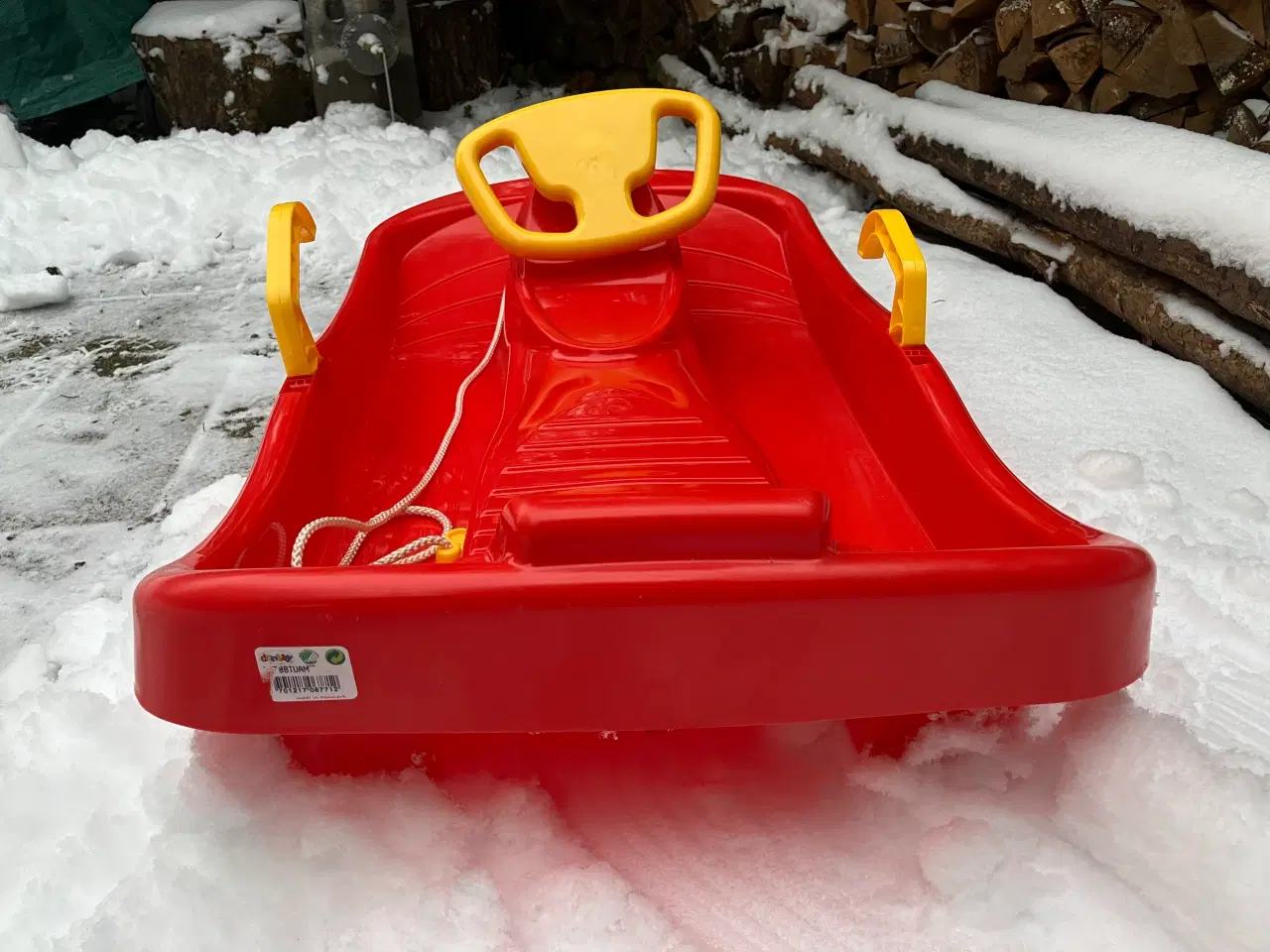Billede 2 - Dantoy - Kælk Med Rat Til Børn - Rød, fra 3 år