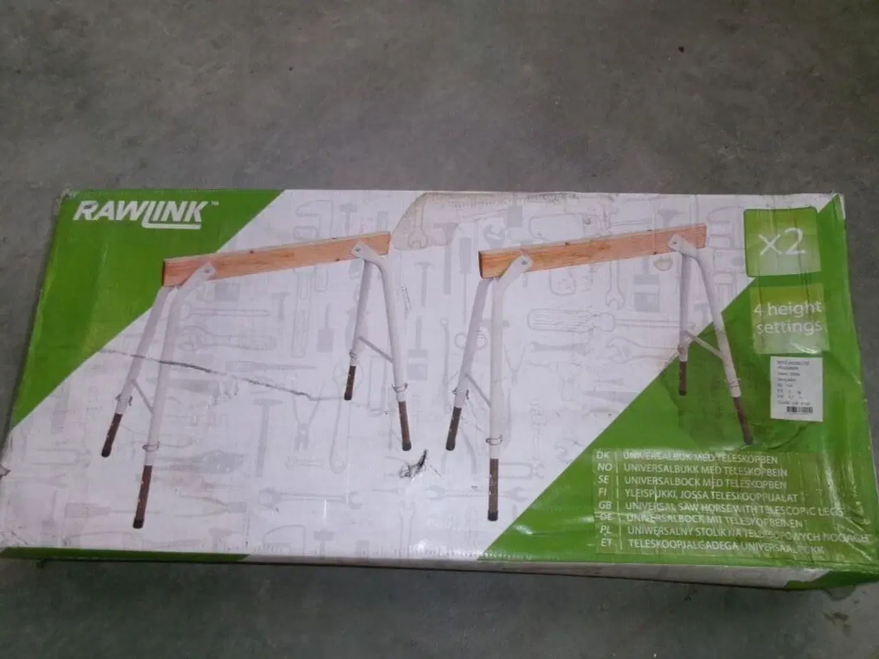 Billede 1 - 2 stk. universalbuk med teleskopben RAWLINK