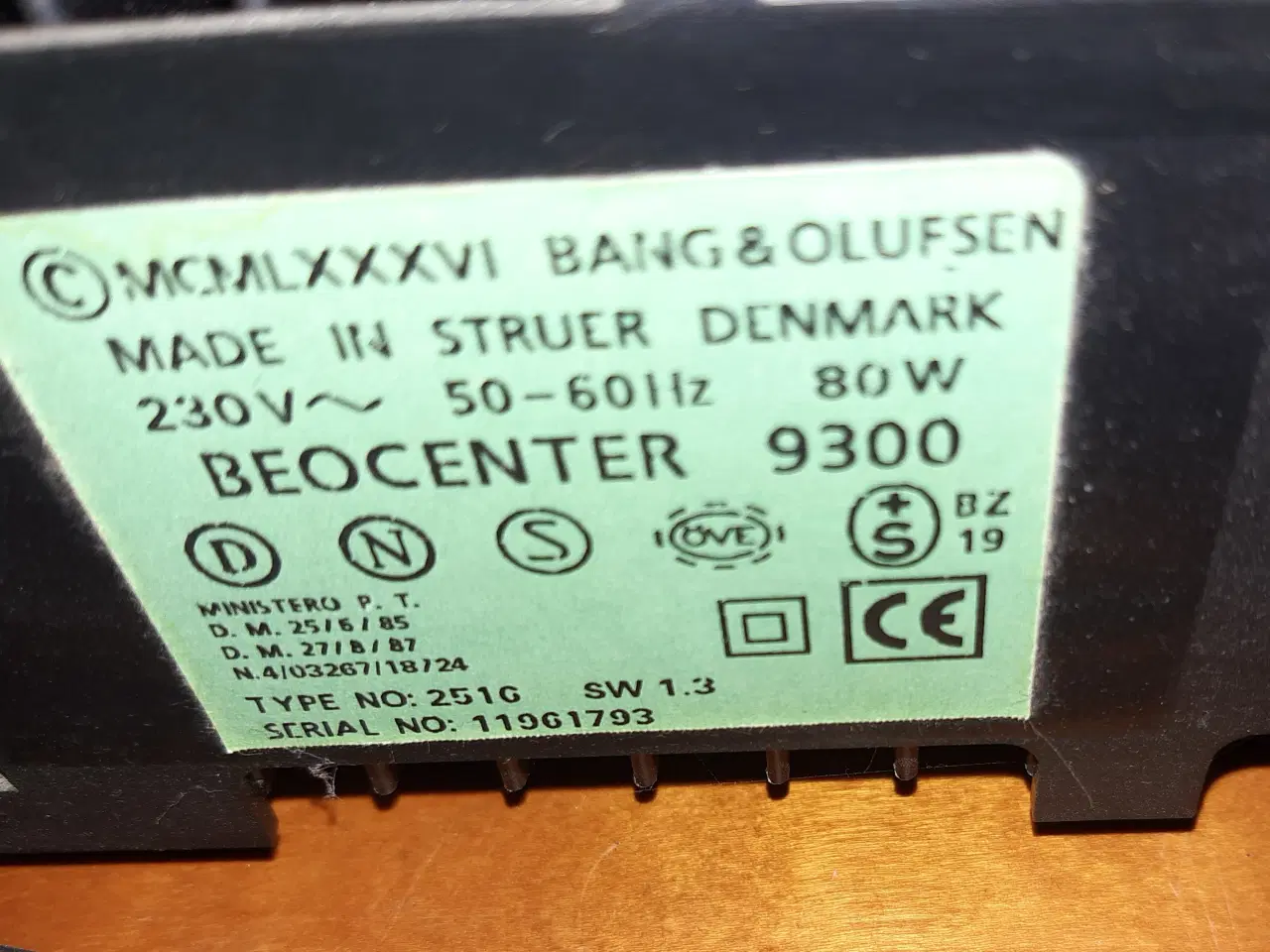 Billede 2 - Beocenter 9300 - defekt cd afspiller. 