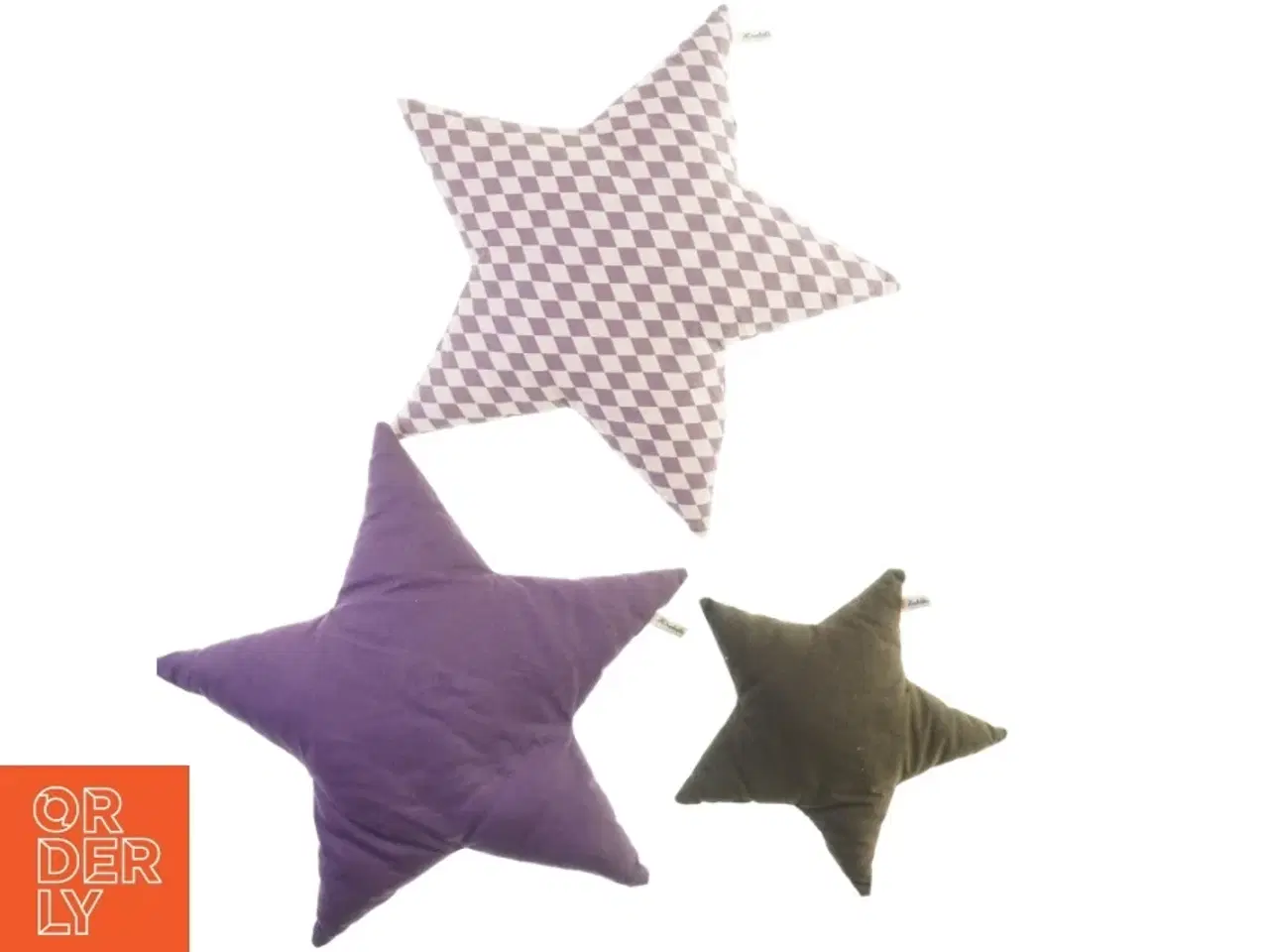Billede 1 - Stjerneformede puder fra Krotoften Design (str. 45 cm 28 cm)