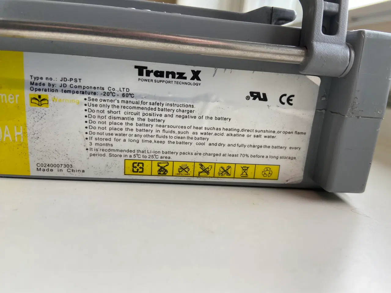 Billede 1 - Defekt Tranz X Elcykel Batteri
