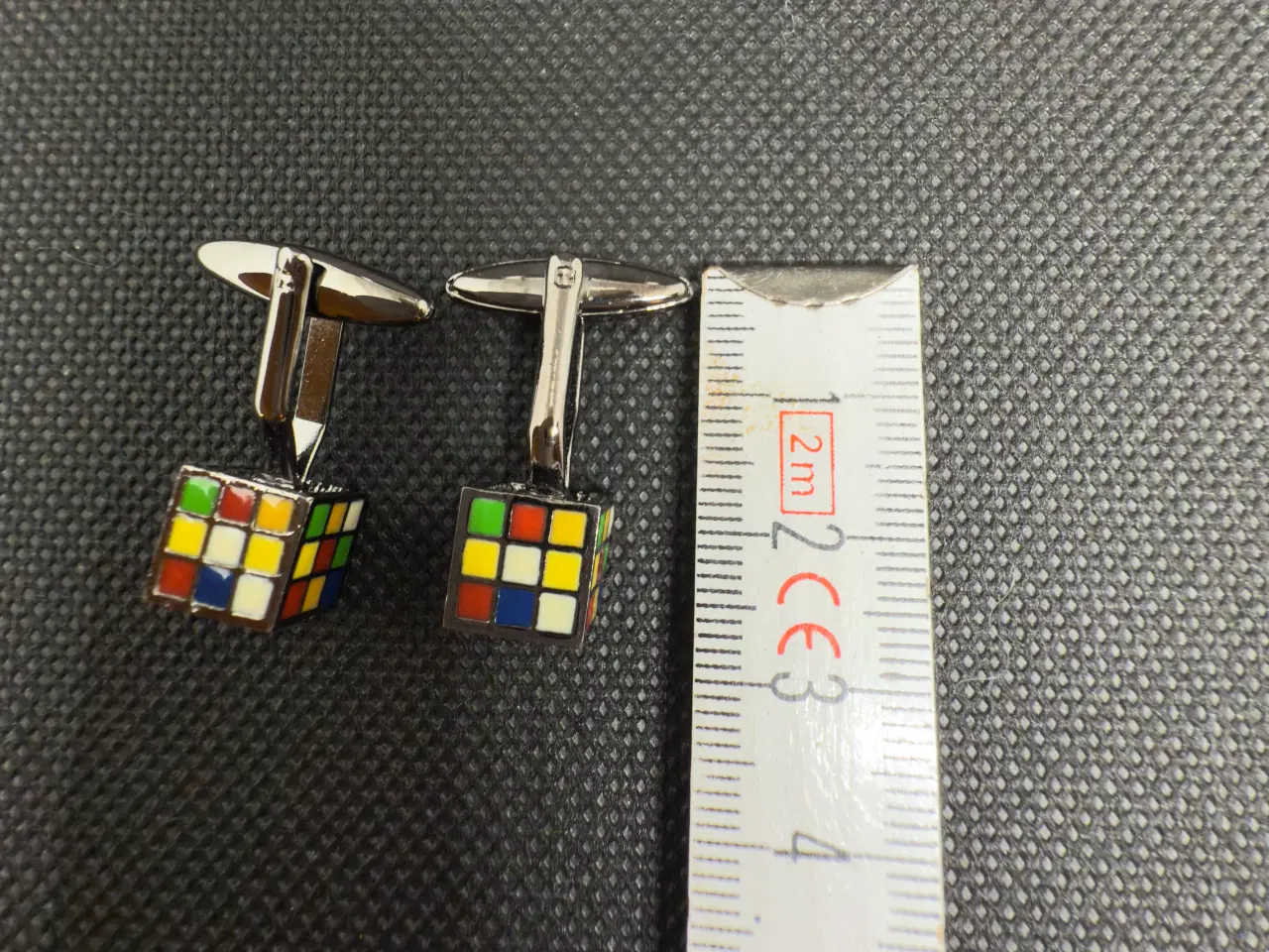Billede 7 - Rubik’s Cube manchetknapper – retro design