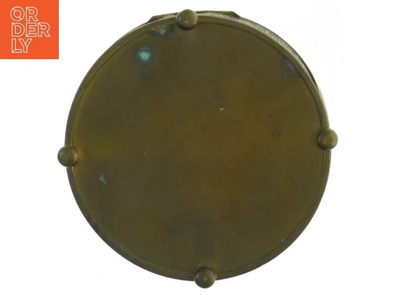 Billede 4 - Antik messing æske (str. 12 x 4 cm)