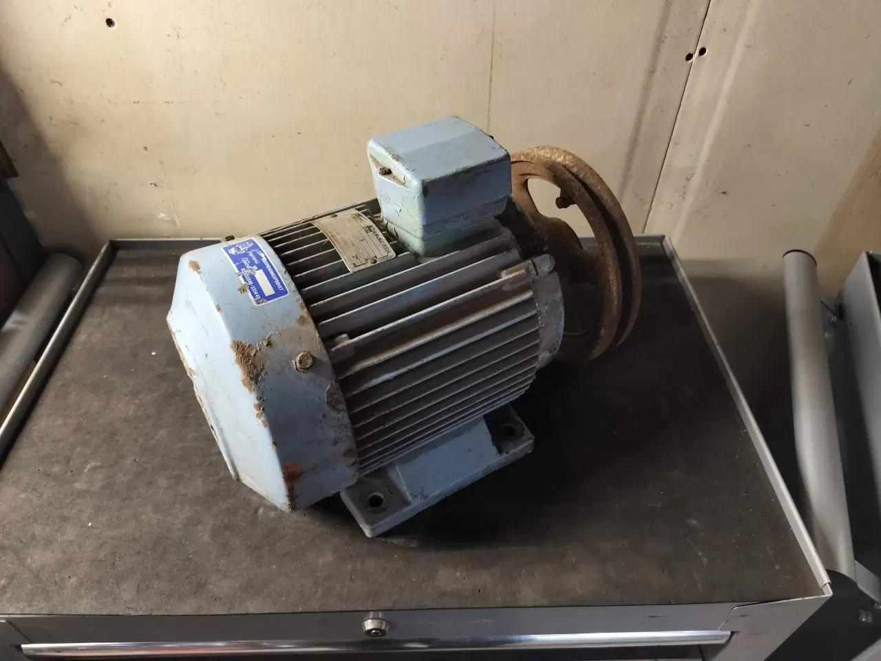 Billede 1 - Stor Strömberg elmotor. 3 faset, 380 (400) volt