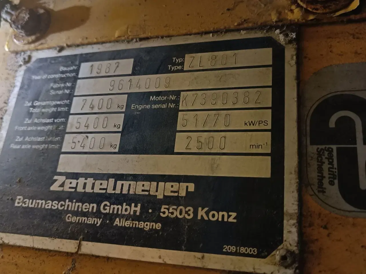 Billede 9 - Zettelmeyer ZL 801