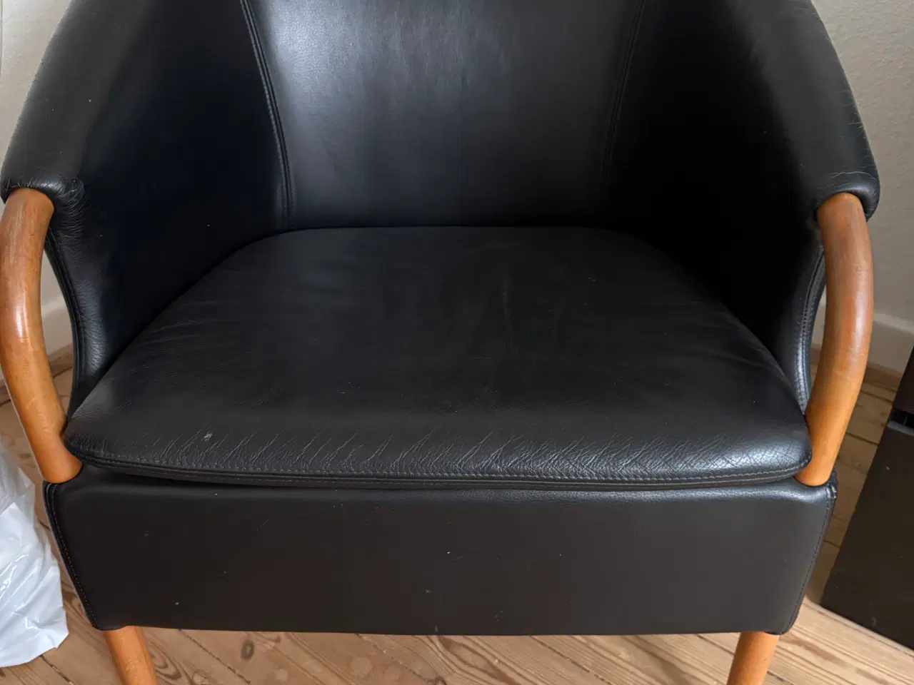 Billede 1 - Sorte læderstole meget behagelige