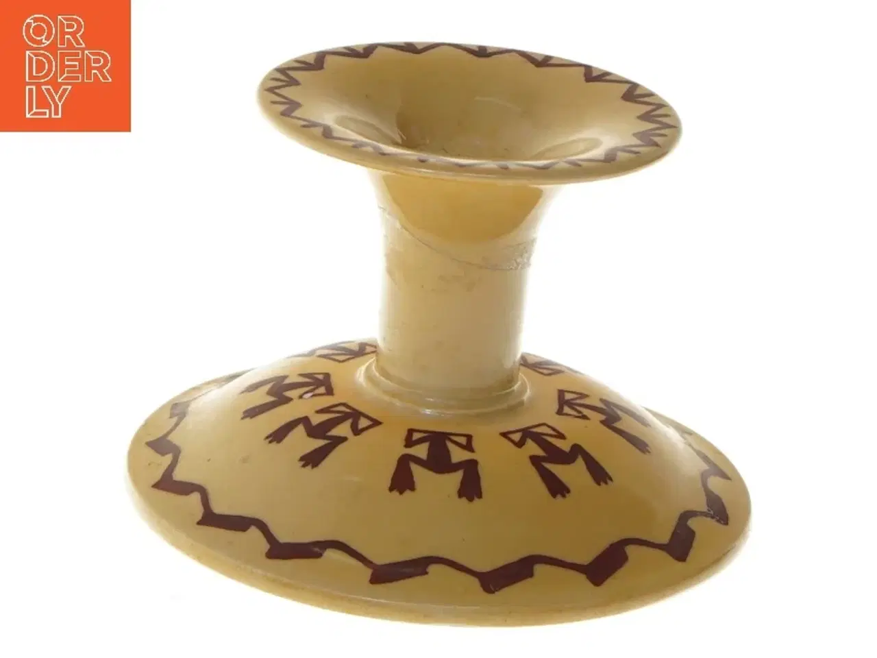 Billede 1 - Lysestage i keramik, 9 cm fra B&G (str. 9 cm)